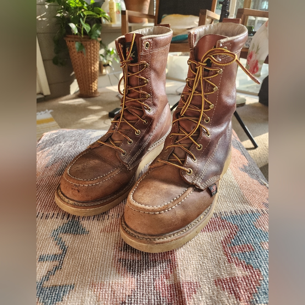 Men's Thorogood 8" Steel Toe Wedge Sole Work Boot (U.S.A.) 804-4208